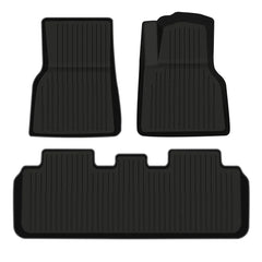 Complete 3D all-weather TPE floor mats set for Model Y (2025–2026)