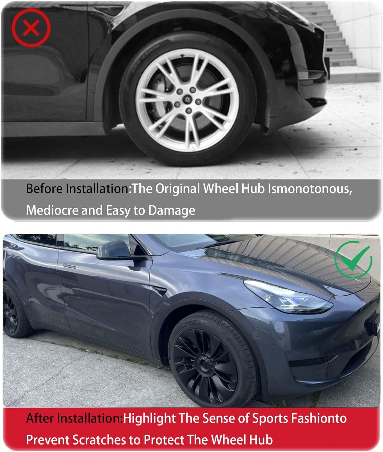 19‘’ Cyclone Wheel Covers For Model Y