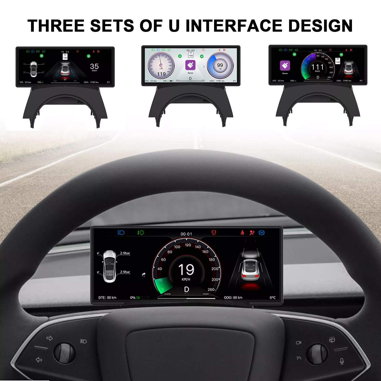 6.2'' Screen Dashboard  Instrument Cluster For Model 3/Y