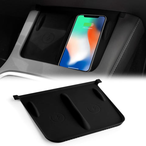 Center Console Wireless Charging Silicone Liner Protector For Model 3/Y