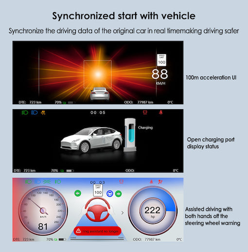 6.2'' Screen Dashboard  Instrument Cluster For Model 3/Y