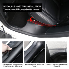 Door Sill Protector Front & Rear for Model Y