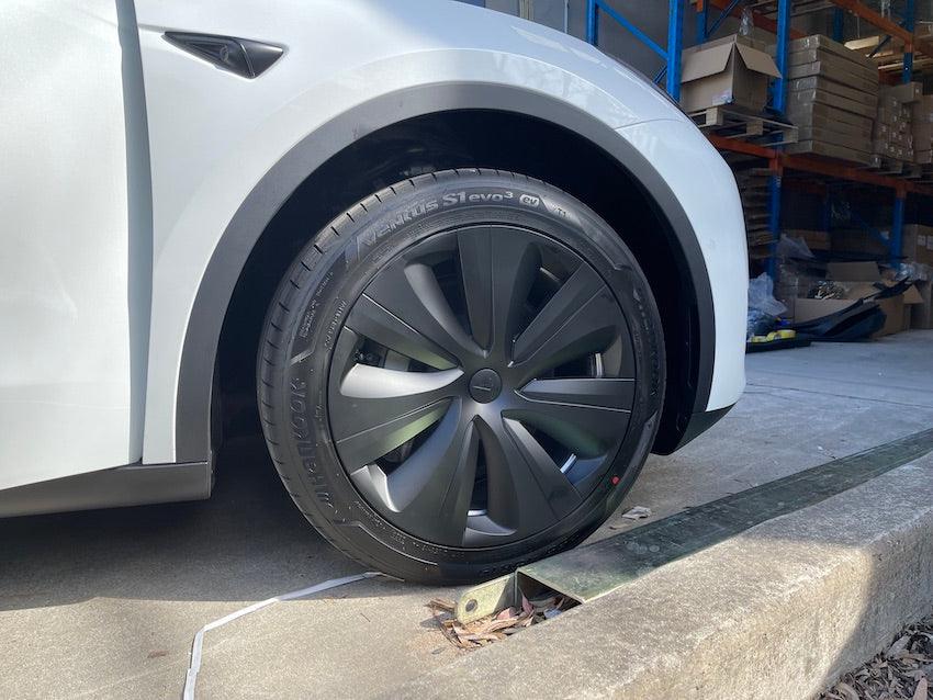 19‘’ S Stype Matte Black Wheel Covers For Model Y