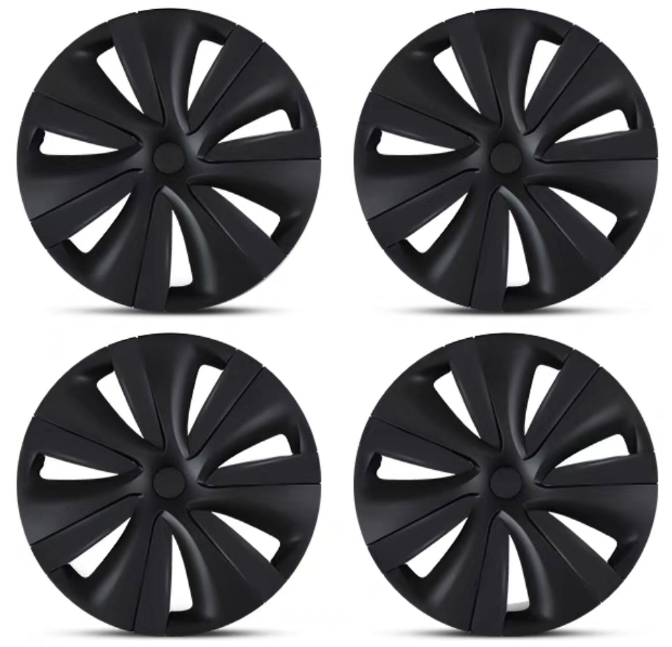 19‘’ S Stype  Matte Black Wheel Covers For Model Y