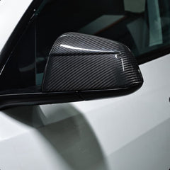 Carbon Fibre Rear View Mirror Covers For Model Y(2025-2026)