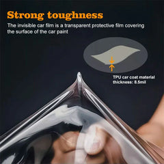 Thick TPU film showing high flexibility and impact resistance.