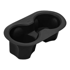 Silicone rear cup holder insert with a custom-fit dual-cup design