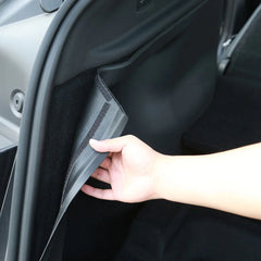 Installing the boot sidewall protector in Model Y