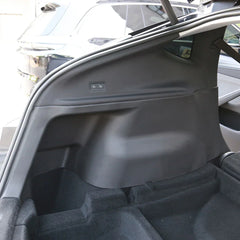 Boot sidewall protectors installed in the Model Y luggage compartment