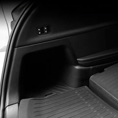 Right boot sidewall protector installed in the rear cargo area of Model Y L