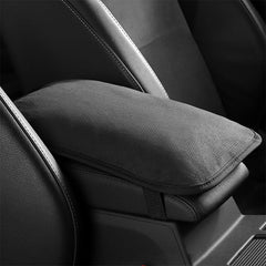 Car centre console armrest cushion cover installed on the armrest