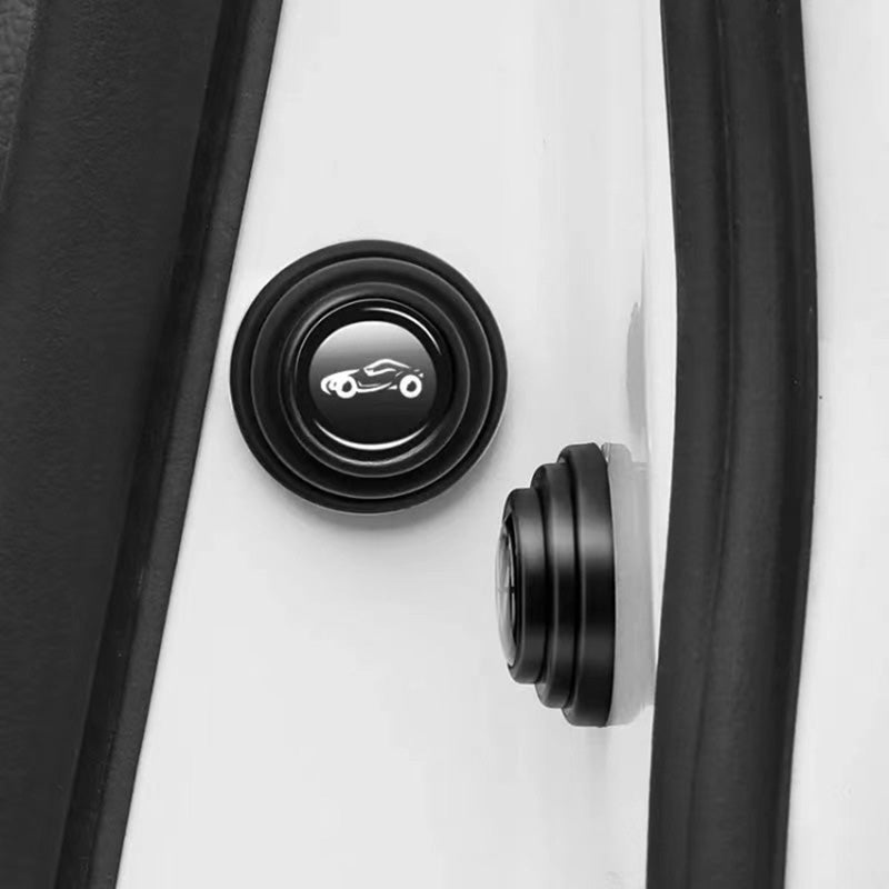 Shock-absorbing door pad helping reduce impact and closing noise