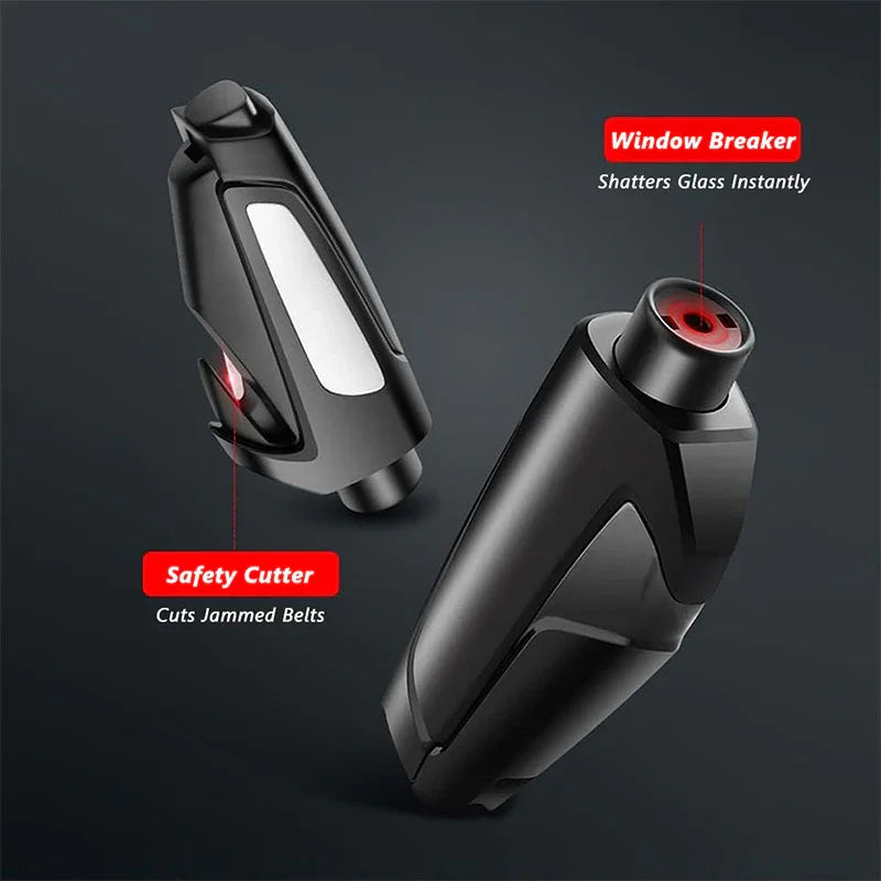 3-in-1 car safety hammer with keyring