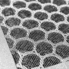 Close-up of the multi-layer activated carbon and HEPA filter media