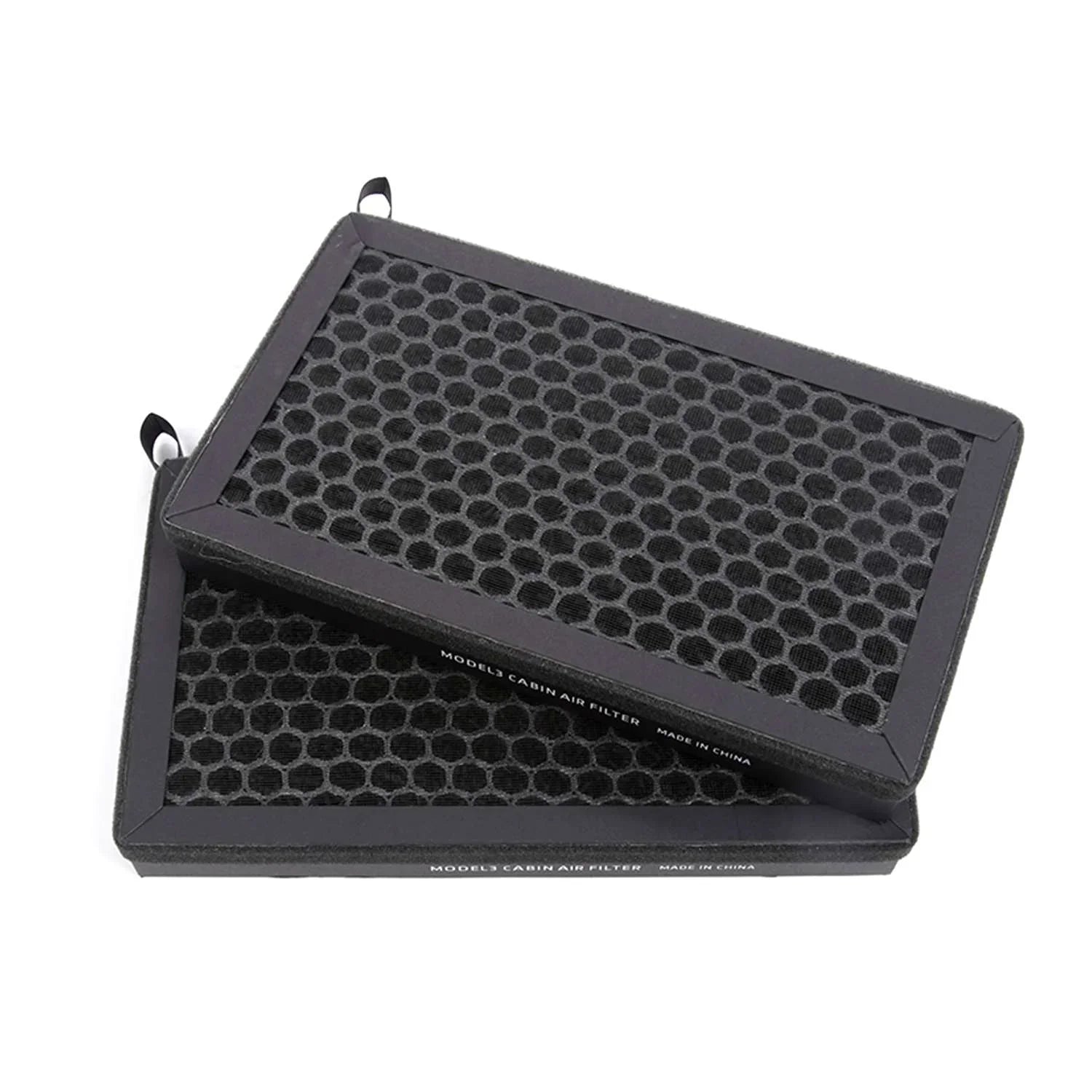  Carbon cabin air filter with a durable honeycomb support structure