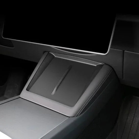 Silicone liner protector installed in the centre console wireless charging tray