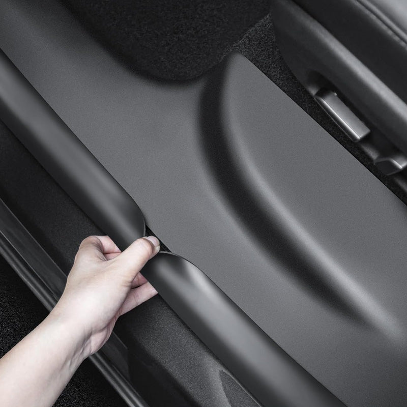 Front door sill protector detail for Model Y L (2026)