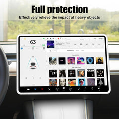 Edge guard screen decor protector providing full edge protection for the Tesla touchscreen