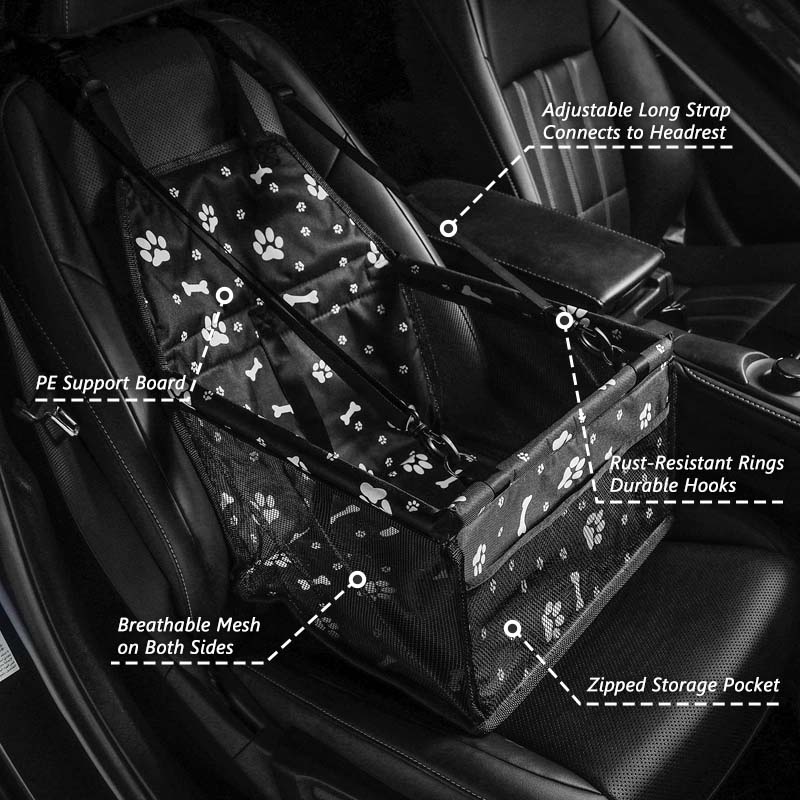Key features of the foldable pet car seat and travel bed