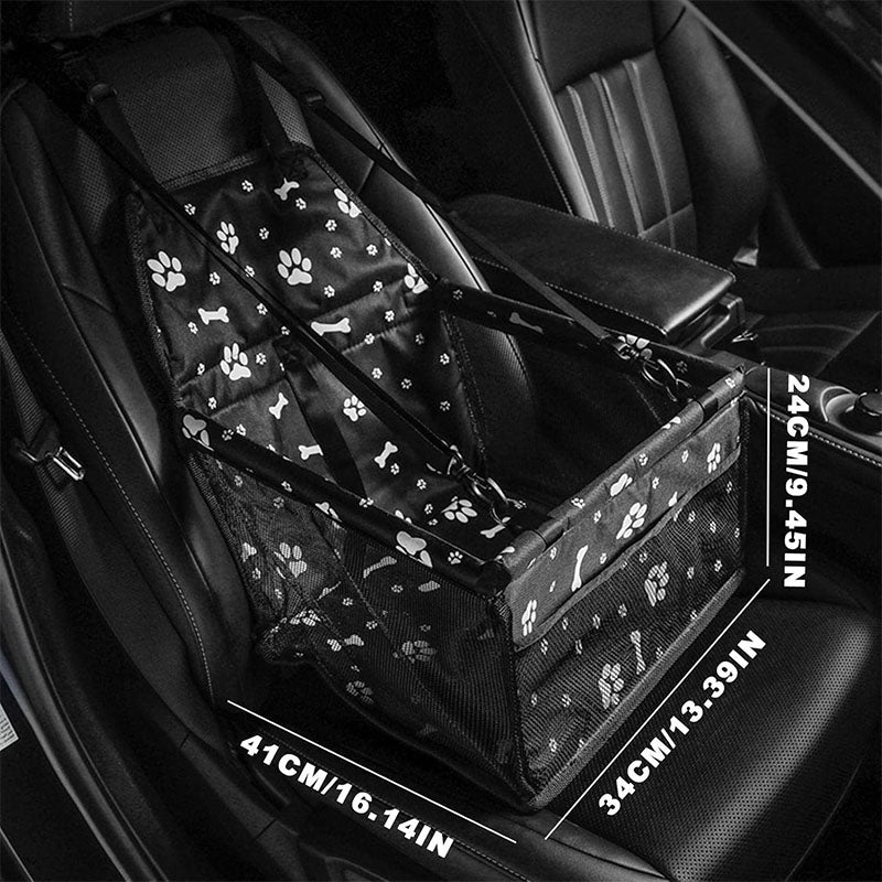 Foldable pet car seat and travel bed