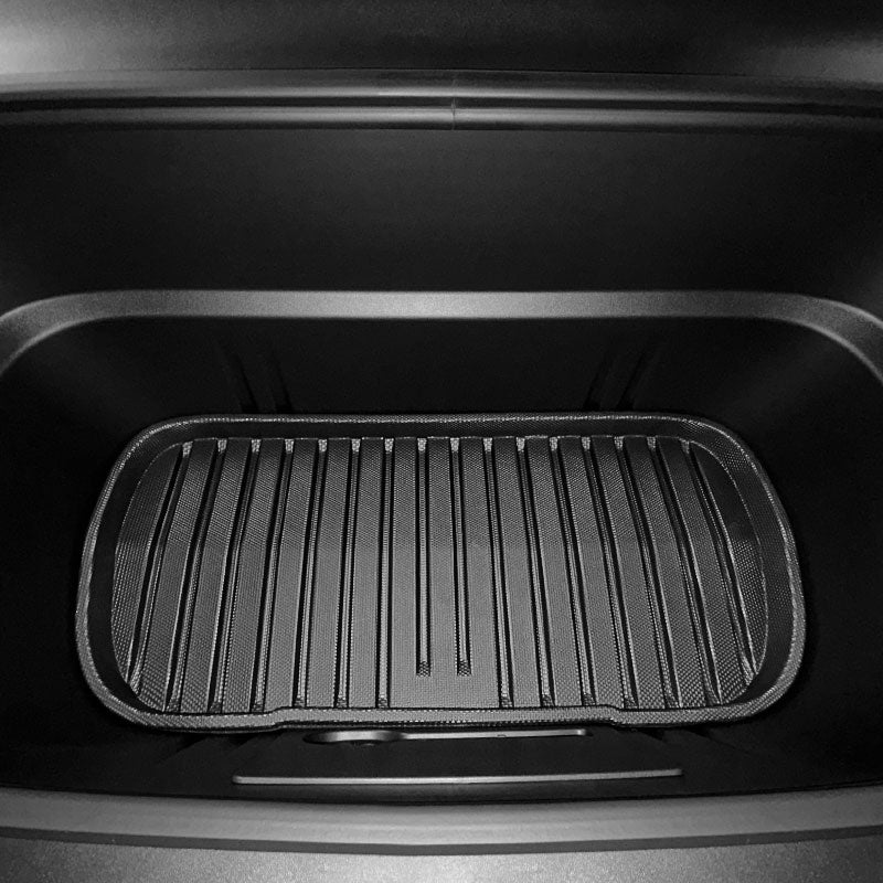 Front boot mat providing full coverage for the Model Y front storage compartment