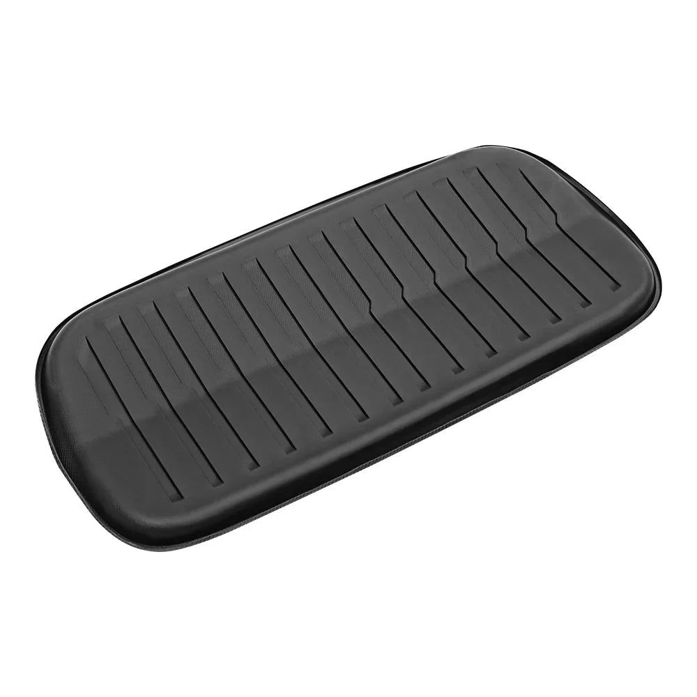 Precision-moulded TPE front boot mat with a lightweight profile for Model Y
