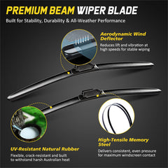 Key features of the front wiper blades