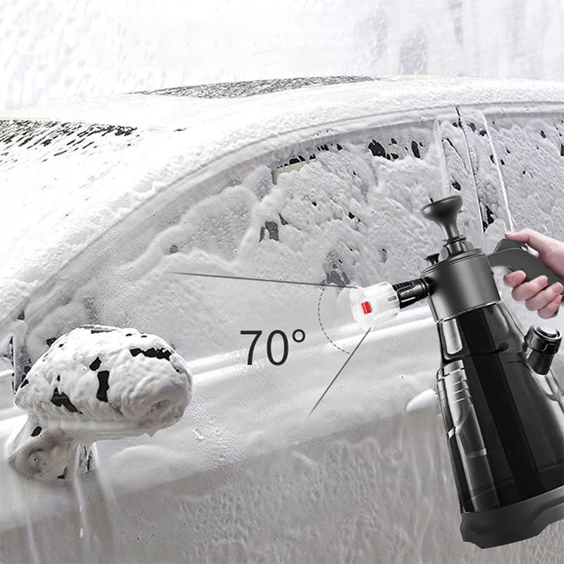 Handheld foam sprayer producing thick foam for car washing