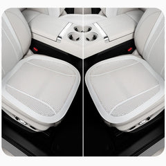 Front seat cushion and backrest set for vehicle seats