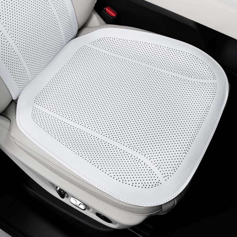 White Nappa leather seat cushion