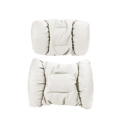 Light colour options for the Nappa leather neck and lumbar support pillow