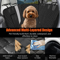 Key features of the pet hammock back seat protector