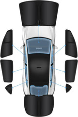 Privacy curtains and full windows sunshade set for Model Y