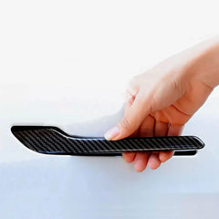 Lightweight real carbon fibre door handle wrap cover with a flexible design