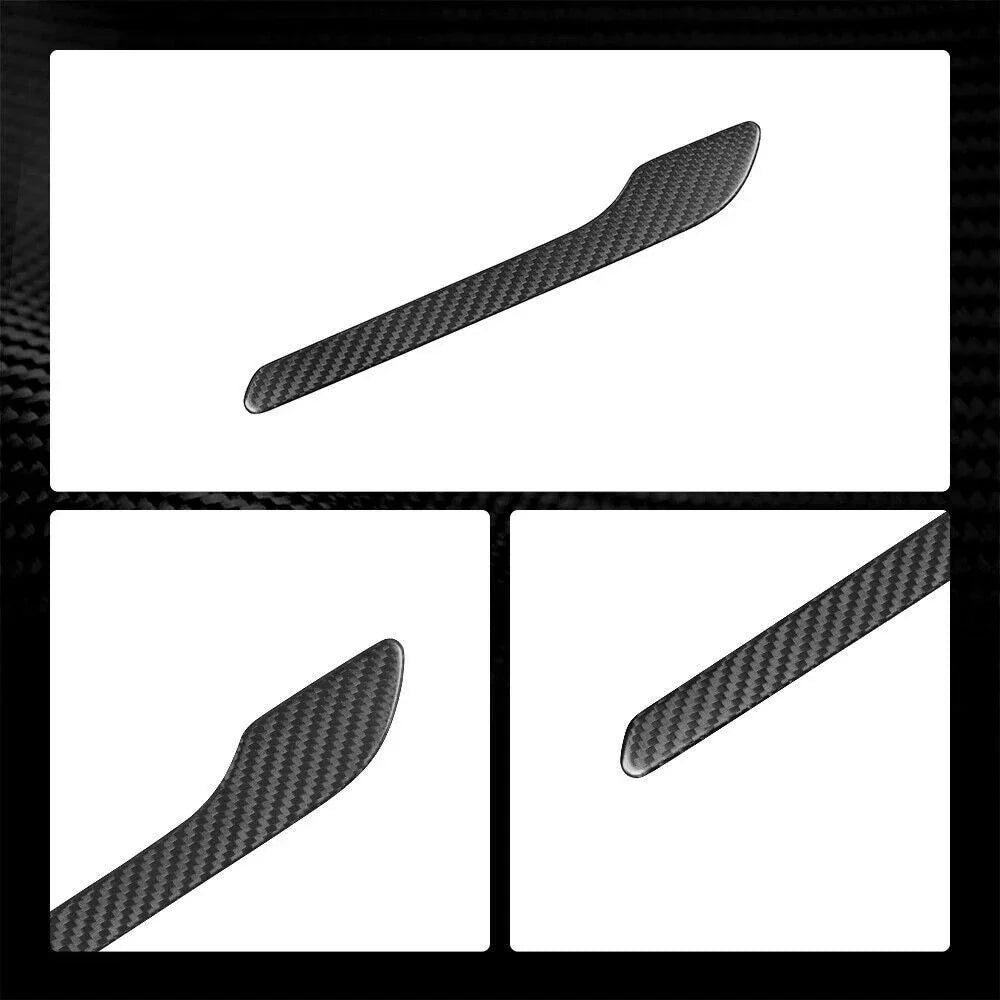 Precision-moulded real carbon fibre door handle wrap covers for a seamless fit