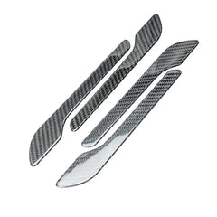 Real carbon fibre car door handle wrap cover set for Model Y (2022–2026) and Model 3 (2021–2026)