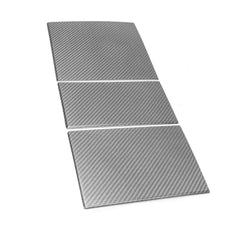Real dry carbon fibre centre console storage lid cover trim for Tesla Model 3 (2024–2026) and Model Y (2025–2026)