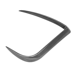 Side profile of the real carbon fibre wind deflector headlight trim