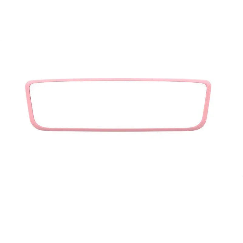 Red silicone rear view mirror protector frame for Model 3 and Model Y