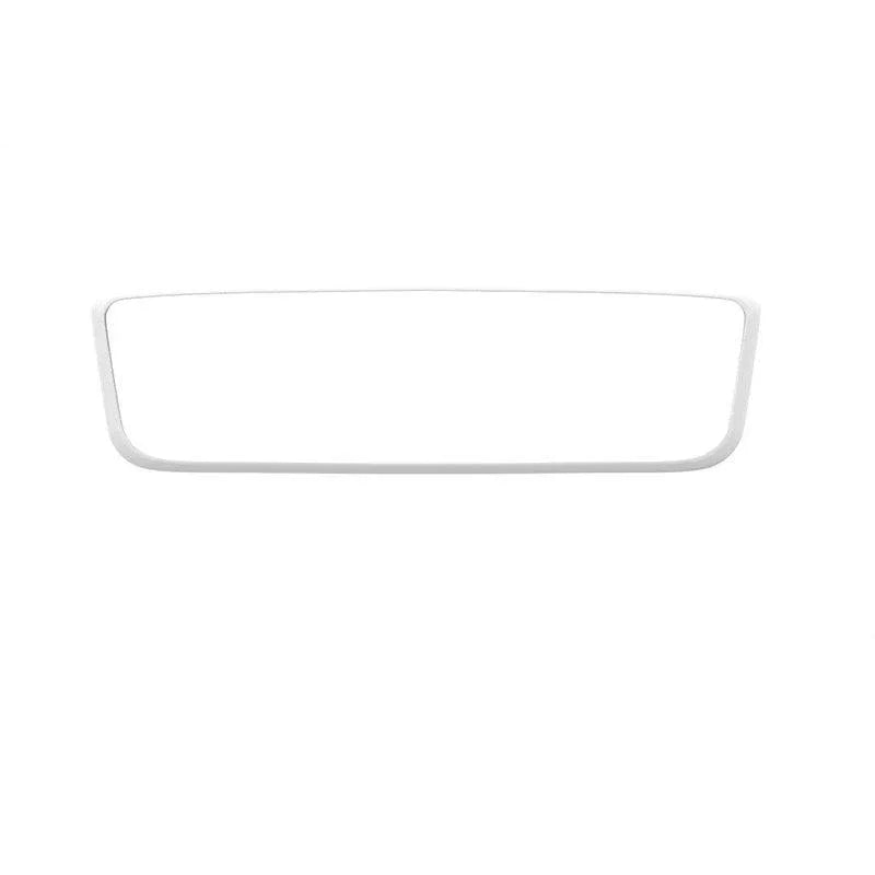 White silicone rear view mirror protector frame for Model 3 and Model Y