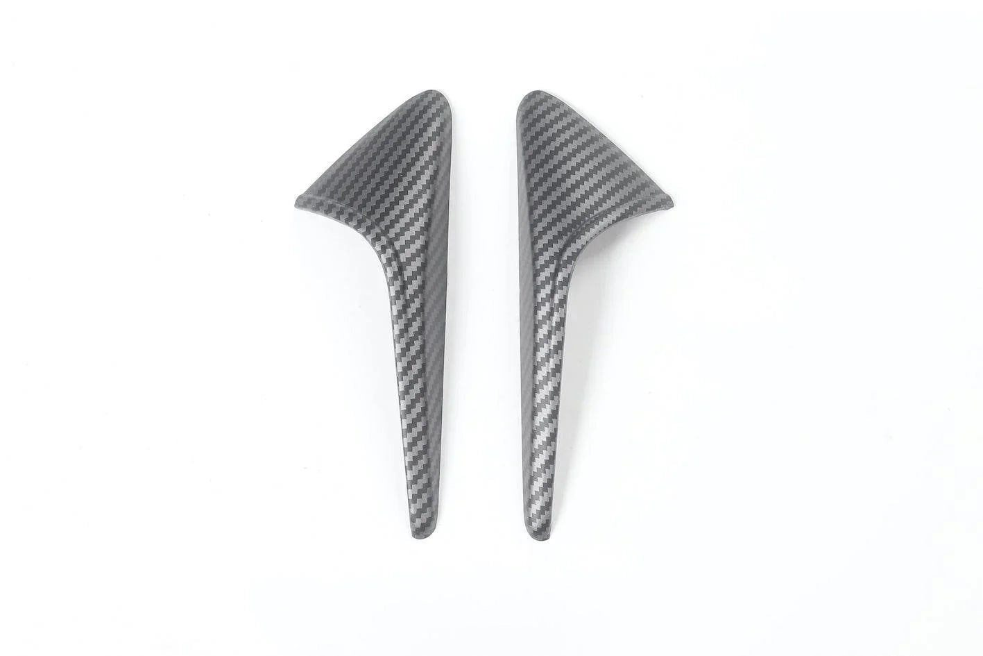 Carbon fibre side indicator camera caps for Model 3 (2024–2026) and Model Y (2025–2026)