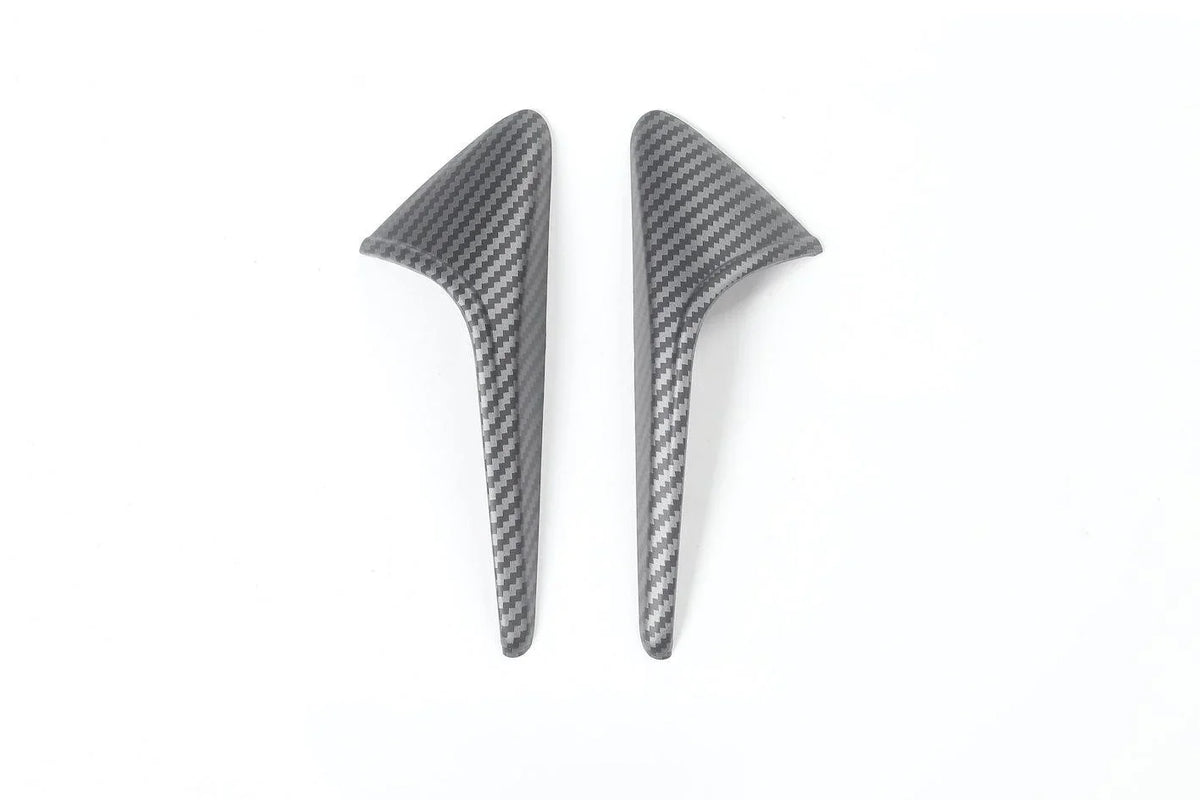 Carbon fibre side indicator camera caps for Model 3 (2024–2026) and Model Y (2025–2026)