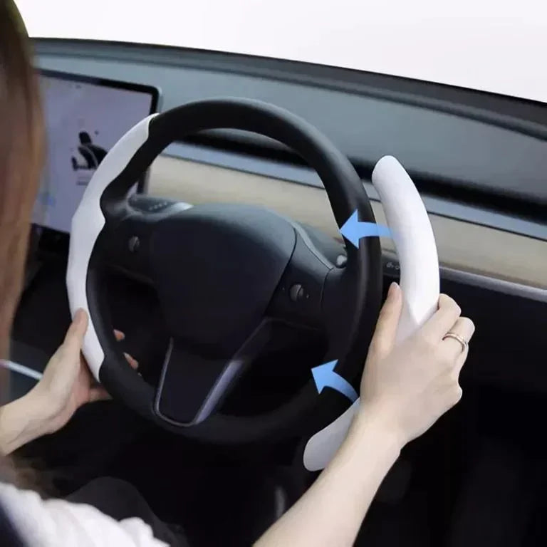 Steering wheel grip grab cover improving driving comfort and control