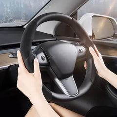 Steering wheel grip grab cover providing enhanced grip while driving