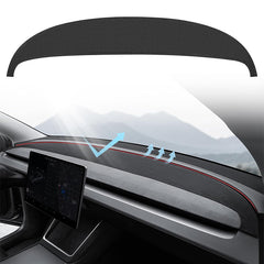 Anti-glare dashboard mat designed to cover the Tesla Model Y dashboard