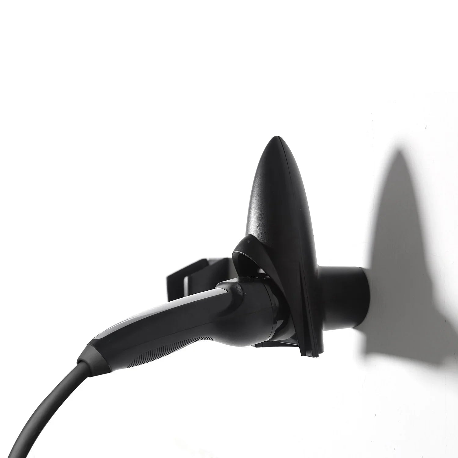 Wall mount charging holder with integrated cable management design