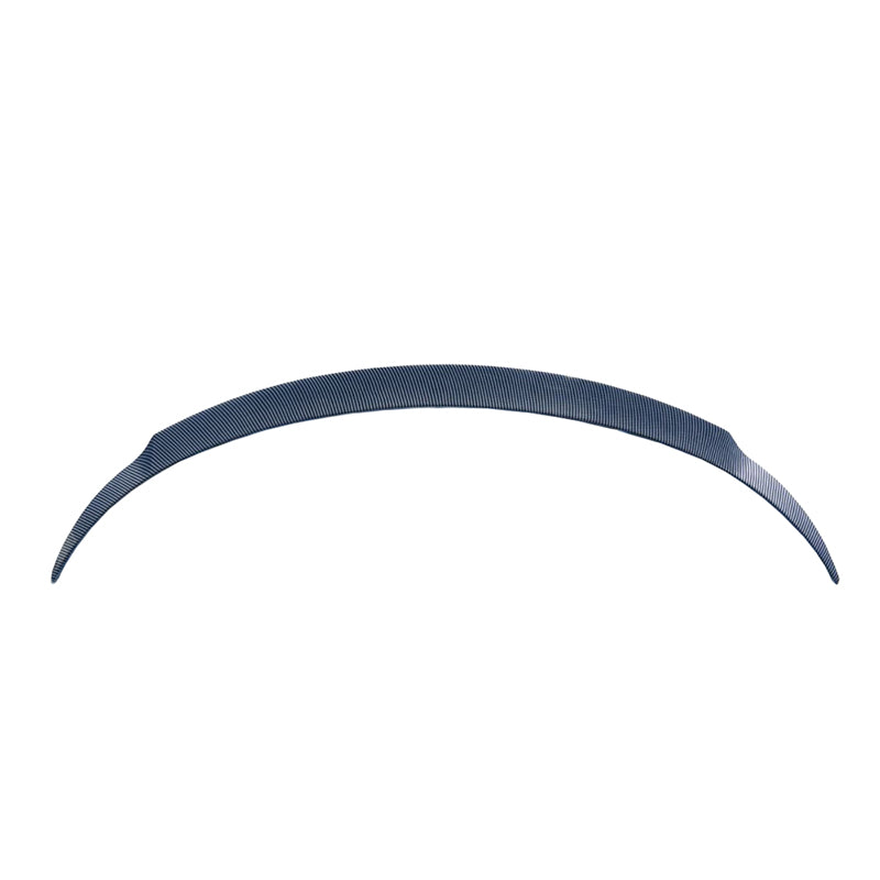 YL Style Performance Spoiler for Model Y in Gloss Carbon Fibre finish on white background