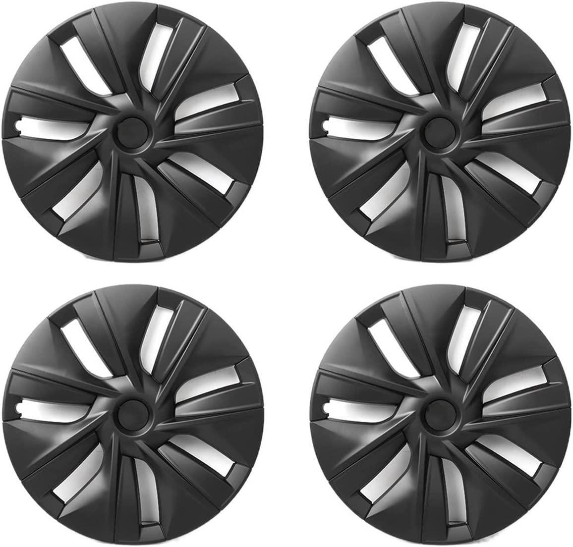 19‘’ Matte Black Hubcap Wheel Covers for Model Y 