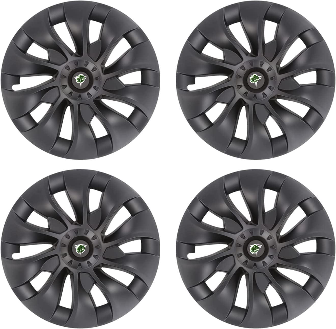 18‘’ Turbine  Wheel  Covers Matte Black for Model 3 - TESDADDY