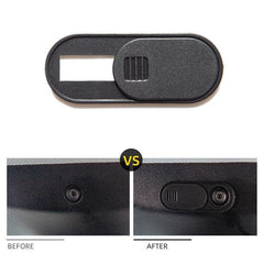 Ultra-thin sliding cabin camera privacy cover with smooth open and close operation